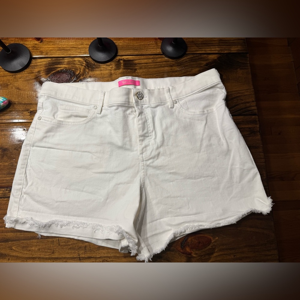 Lilly Pulitzer White Jean Shorts